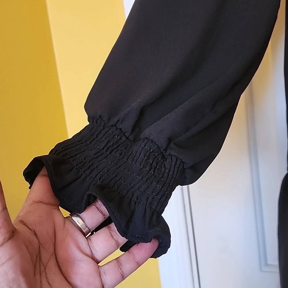 Nine West Black Long Sleeve Swing Dress - Picture 5 of 12